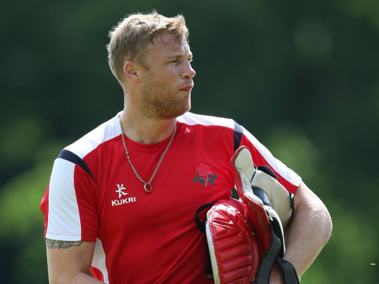 Andrew Flintoff: Set to play for Lancashire tonight