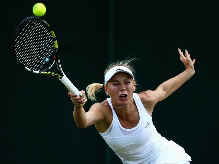 Caroline Wozniacki: Became the second high-profile victim of Strycova