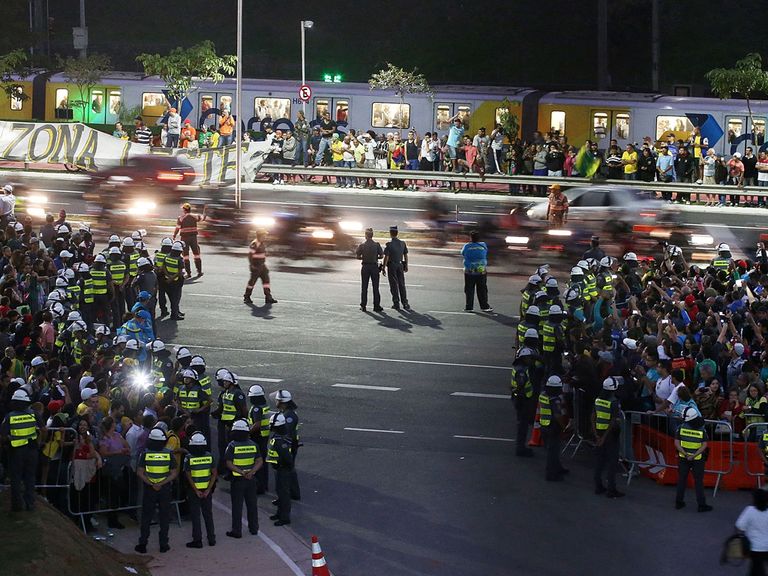 Police in Sao Paulo: fear protests