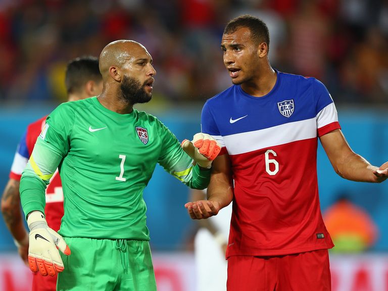 John Brooks (right): Vital goal for the USA to see off Ghana