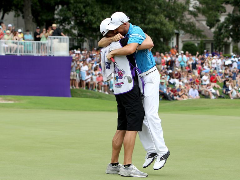 Ben Crane celebrates after winning the St Jude Classic
