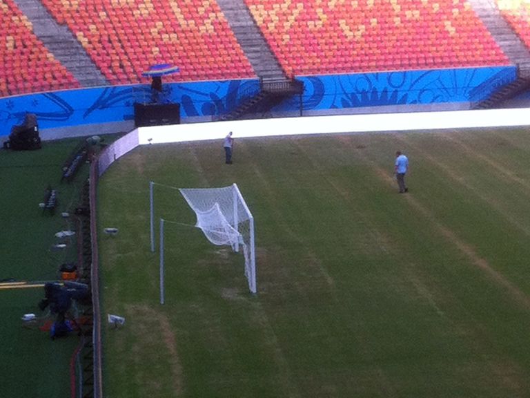 There are concerns over the pitch in Manaus