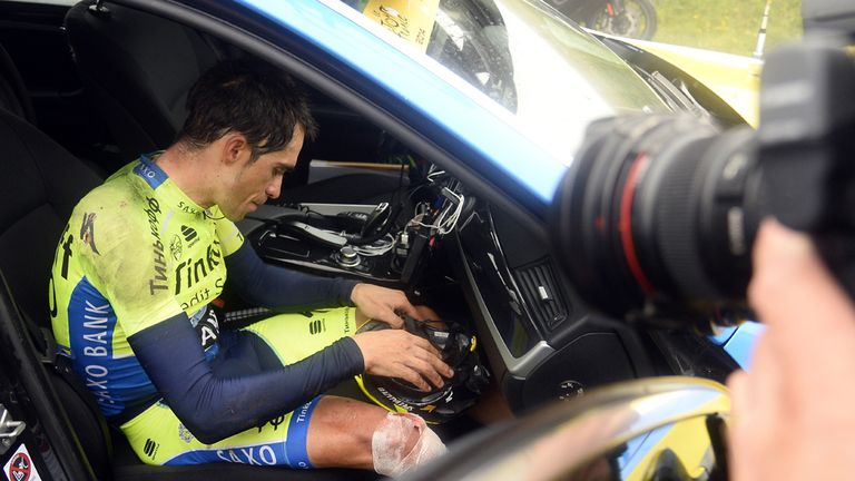 Contador retires from the race