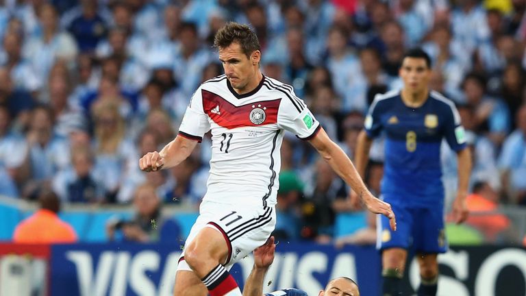 Miroslav Klose: Made way for Gotze with minutes remaining