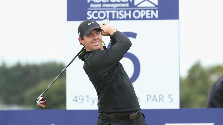 Rory McIlroy: One-shot lead after first round following course record 64 at Royal Aberdeen