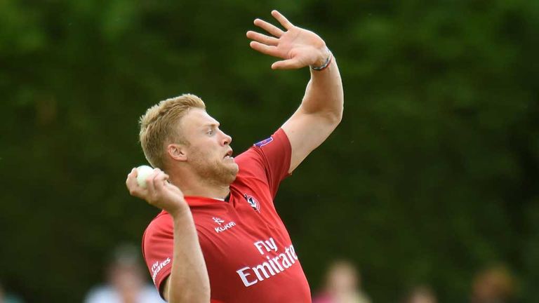 Andrew Flintoff: back in first team action