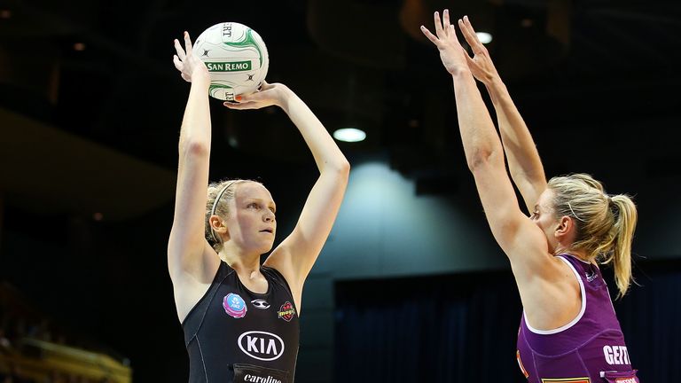 Magic: Jo in action for her New Zealand-based domestic club Wakato Bay of Plenty Magic