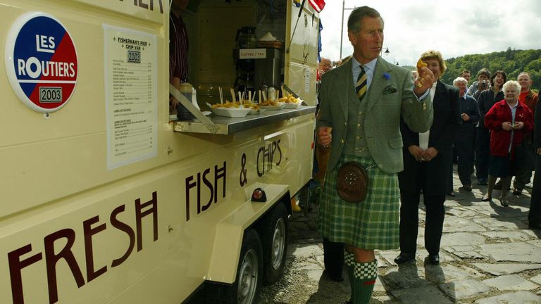 Prince Charles was left wishing he was having one of Shinners' dinners.