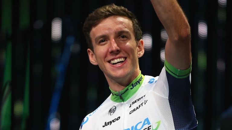 Simon at the Tour de France presentation ceremony in Leeds on Thursday