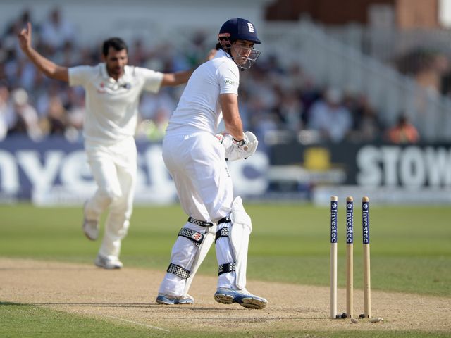 Alastair Cook: Out for just five in England's reply