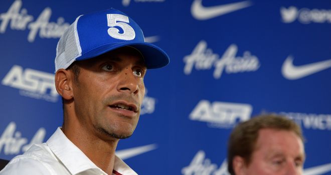 Rio Ferdinand: With Harry Redknapp at Monday's press conference