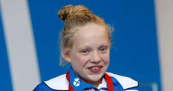 Erraid Davies: Bronze medallist in Glasgow for Scotland at the age of 13.