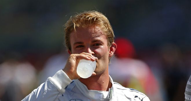 Heat of battle: Nico Rosberg