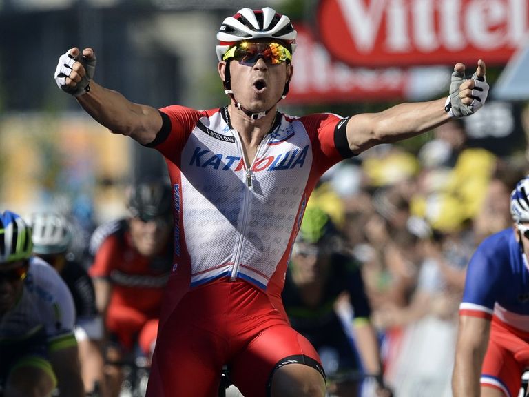 Alexander Kristoff claimed the first Tour de France stage win of his career