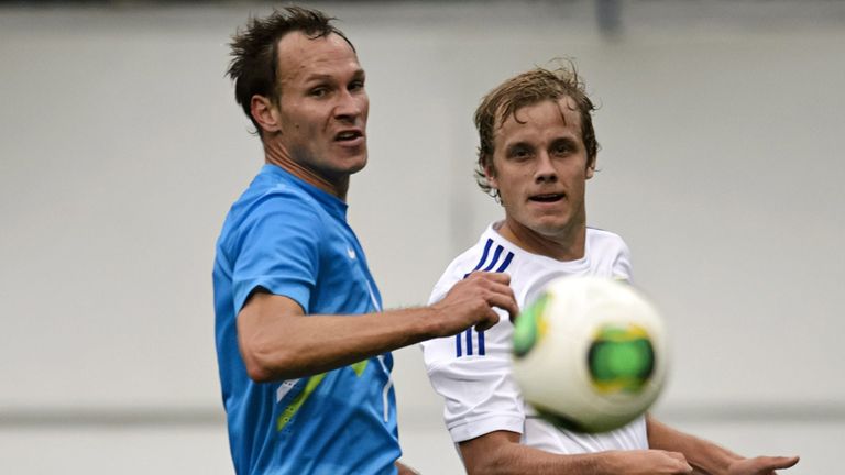 Dejan Kelhar (left): Slovenia international on trial at Sheffield Wednesday