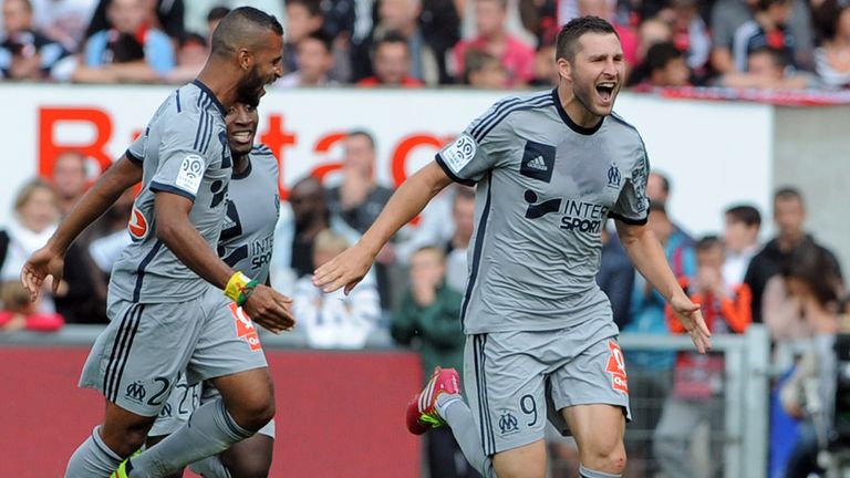 Andre-Pierre Gignac celebrates