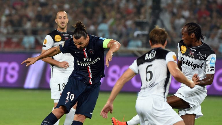 Zlatan Ibrahimovic: Scores the first of his two goals for PSG