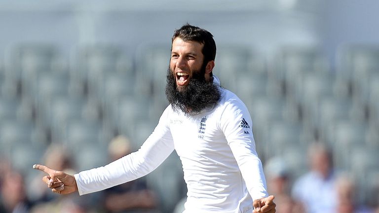 England's Moeen Ali: Took four wickets as India were blown away