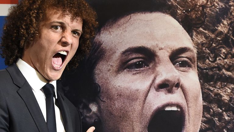 David Luiz: Has now arrived at PSG