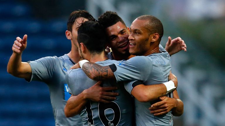 Emmanuel Riviere: Celebrates his goal