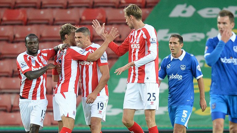 Jonathan Walters: Celebrates one of his two goals
