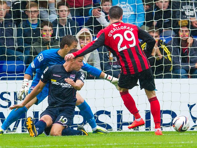 Michael O'Halloran slots home for St Johnstone