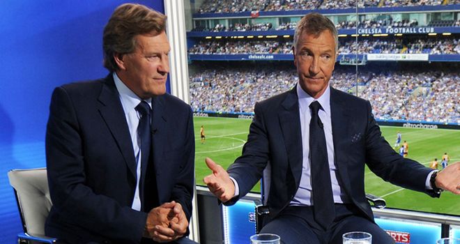Glenn Hoddle (left) on Super Sunday with Graeme Souness