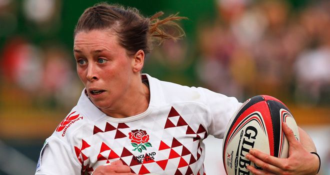 Natasha Brennan in action for England Sevens
