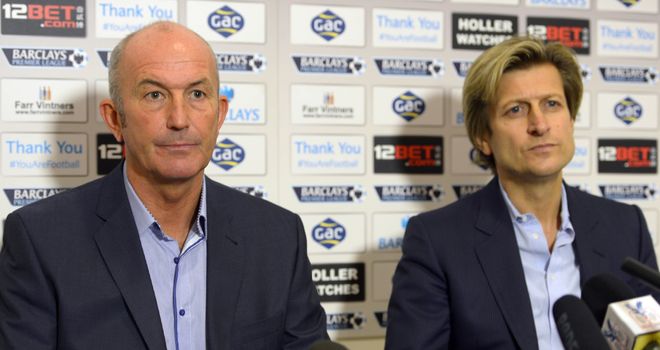 Tony Pulis with Crystal Palace chairman Steve Parish: The duo parted on good terms according to Sky Sports News HQ's Jim White