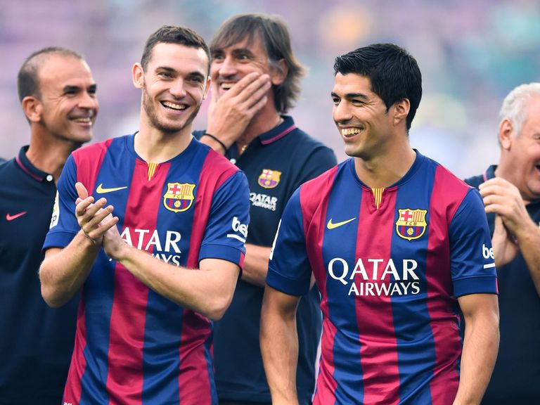 Suarez: Came on as a sub for Barcelona