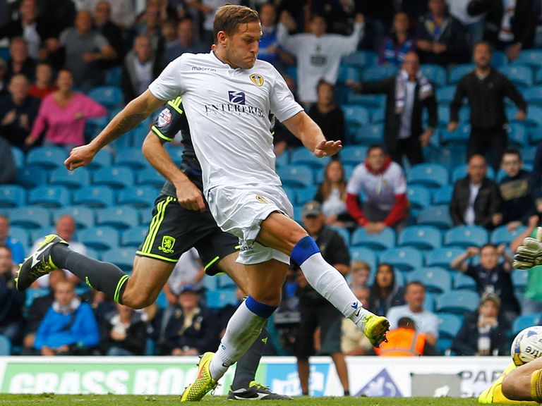 Billy Sharp scored a late winning goal for Leeds United