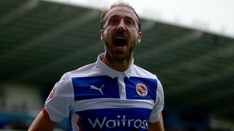 Glenn Murray: Celebrates his first goal for Reading