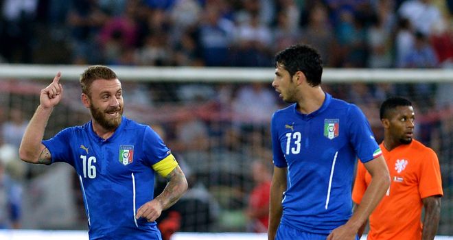 Daniele De Rossi: Celebrates penalty
