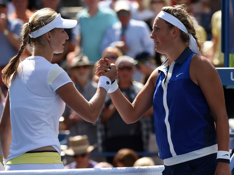 Ekaterina Makerova beats Victoria Azarenka in the US Open quarter-finals