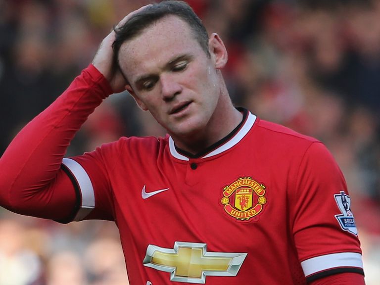 Wayne Rooney was shown a red card at Old Trafford