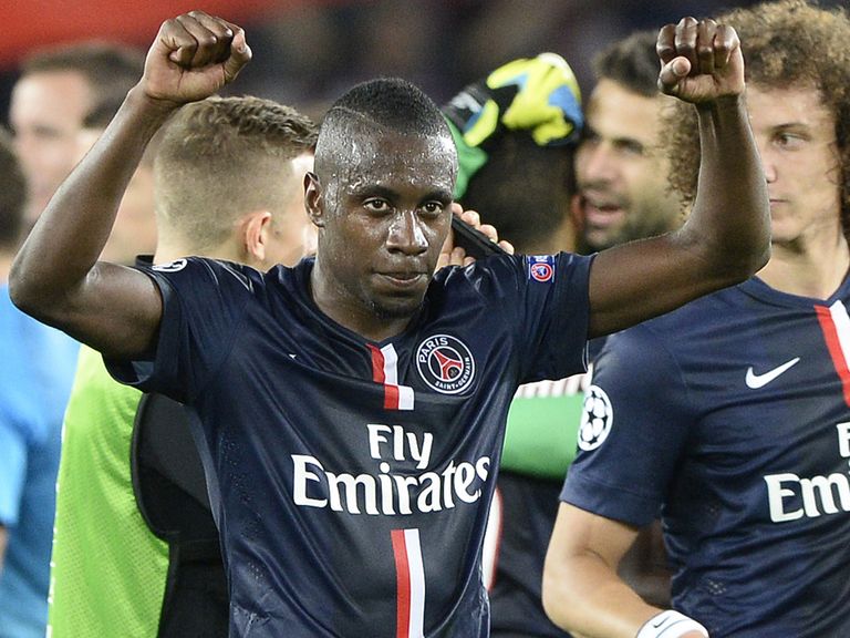 PSG's midfielder Blaise Matuidi celebrates at full-time