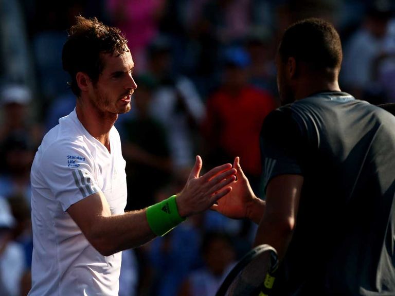 Andy Murray saw of the challenge of Tsonga on Monday
