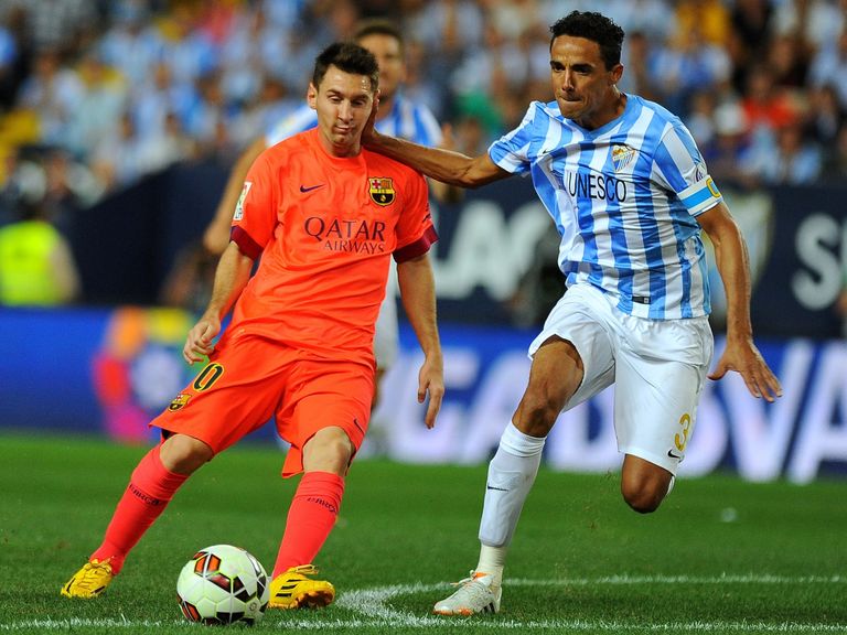 Lionel Messi: Palmed off by Malaga's Weligton