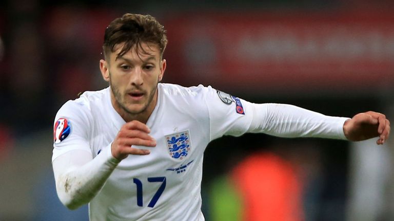Adam Lallana: Will not feature for England in their next two games