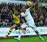 Ashley Williams (r): Confident that Swansea can start beating the Premier League’s top sides