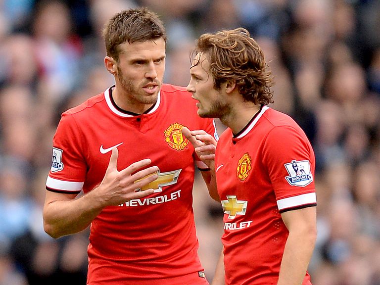 Michael Carrick pictured with Daley Blind