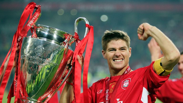 Gerrard won the Champions League with Liverpool in 2005