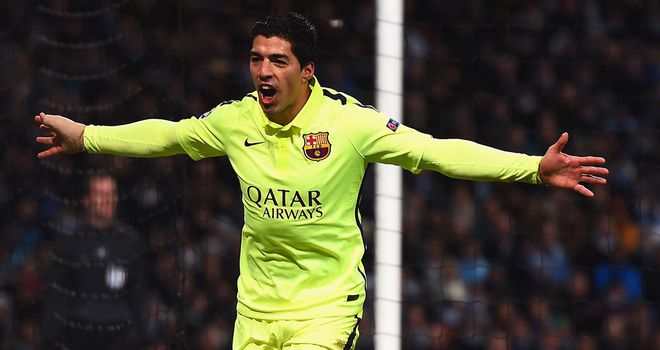 Luis Suarez: On target in win at Manchester City