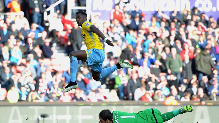Wilfried Zaha has the pace to trouble Swansea.