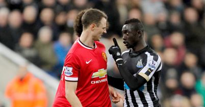 Evans and Cisse: The pair were involved in an altercation last Wednesday