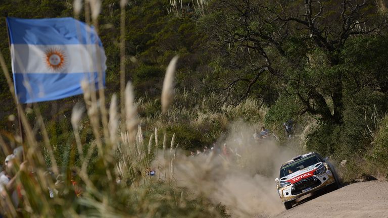 Kris Meeke in action at the Rally of Argentina