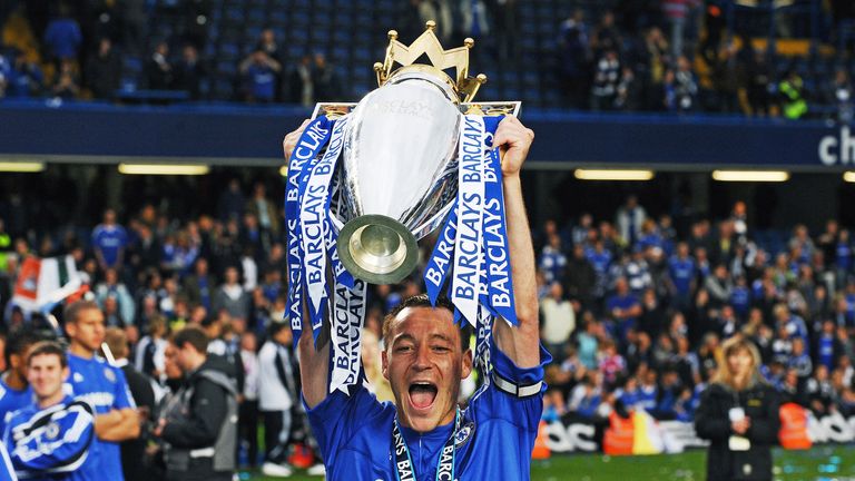 Terry has won four Premier League titles with Chelsea 