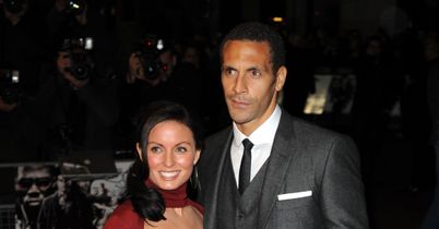 Rio Ferdinand and wife Rebecca Ellison