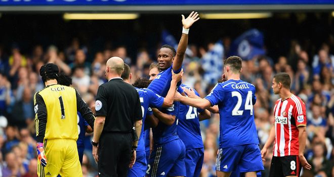 Didier Drogba made his final appearance for Chelsea against Sunderland