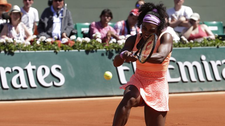 Williams proved too powerful for her opponent in the first set